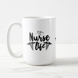 Doppel-Herz-Krankenversicherung | Funny Nurse Kaffeetasse