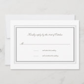 Doppel-Imitate mit formaler Rahmen-Hochzeitsreakti (Vorderseite)