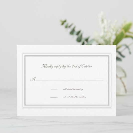 Doppel-Imitate mit formaler Rahmen-Hochzeitsreakti (Stehend Vorderseite)