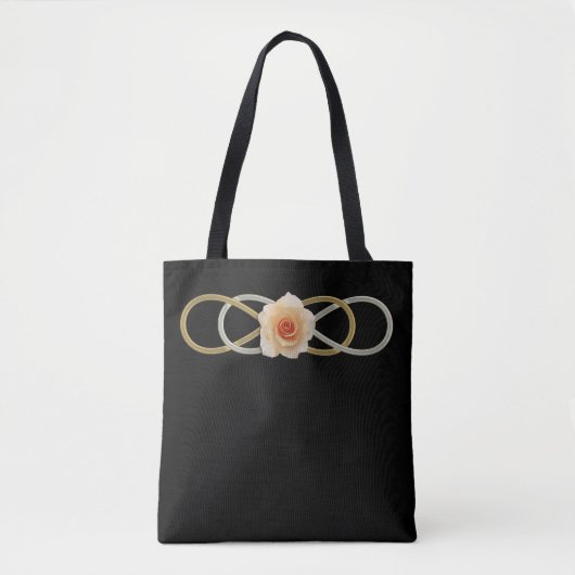 Doppel-Infinity-Goldsilber-ROSE Tasche (Vorderseite)