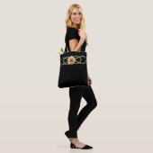 Doppel-Infinity-Goldsilber-ROSE Tasche (Am Model)