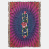 Doppel Infinity Silver Gold Rose + Ihr Backgr. Decke (Vorderseite Vertikal)