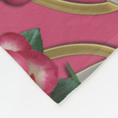 Doppel Infinity Silver Gold Rose + Ihr Backgr. Fleecedecke (Ecke)