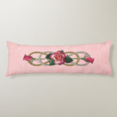 Doppel Infinity Silver Gold Rose + Ihr Backgr. Seitenschläferkissen (Vorderseite)