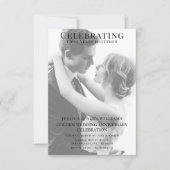 Doppel Jung/Altes Foto 50 Jahre Einladung (Vorderseite)