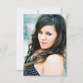 Doppel Jung/Altes Foto Feminine 30. Geburtstag Einladung (Rückseite)