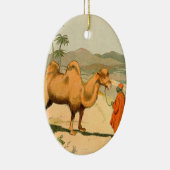 Doppel-Kamel in der Wüste Keramikornament (Rechts)