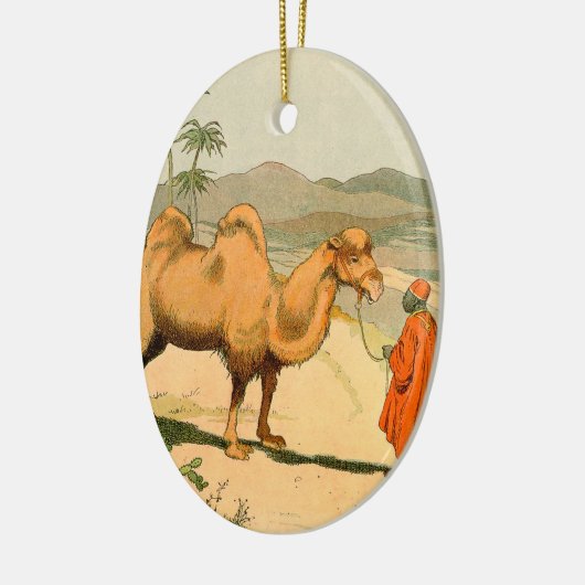 Doppel-Kamel in der Wüste Keramikornament (Links)