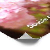 Doppel-Kirschblüte Poster (Ecke)