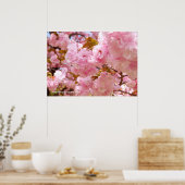 Doppel-Kirschblüte Poster (Küche)