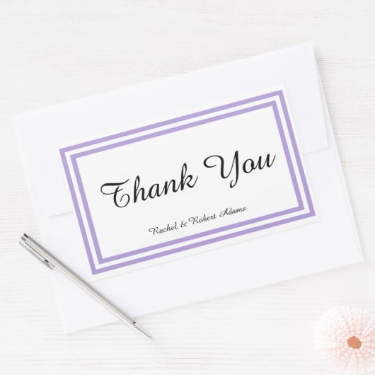 Doppel-Lavendelschneider - Rechteck-Aufkleber Rechteckiger Aufkleber (Umschlag)