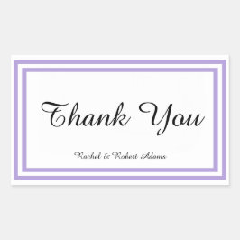 Doppel-Lavendelschneider - Rechteck-Aufkleber Rechteckiger Aufkleber