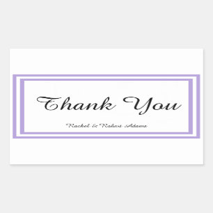 Doppel-Lavendelschneider - Rechteck-Aufkleber Rechteckiger Aufkleber