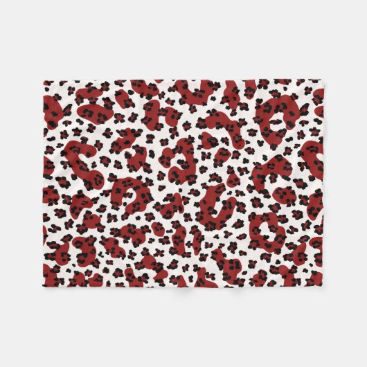 Doppel-Leopardendruck Fleecedecke (Vorderseite (Horizontal))