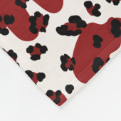 Doppel-Leopardendruck Fleecedecke (Ecke)