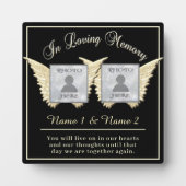 Doppel-Memorial Fotoplatte (Vorderseite)