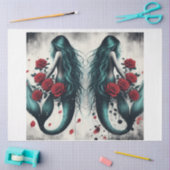 Doppel-Mermaids Seidenpapier (Basteln)