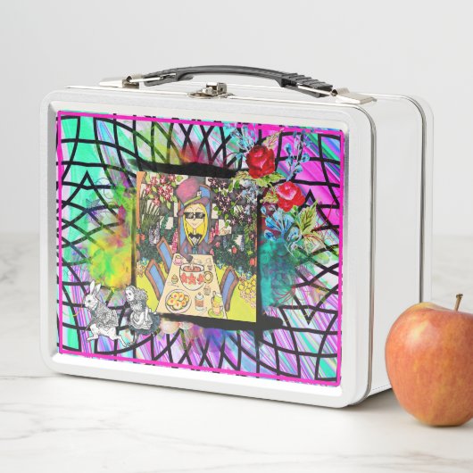 Doppel-Mit Seiten versehenes Märchenland Metall Brotdose (Beispiel)