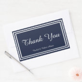 Doppel-Navy-Trimm-Sticker Rechteckiger Aufkleber (Umschlag)