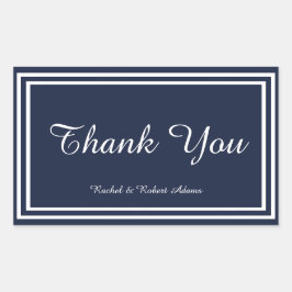 Doppel-Navy-Trimm-Sticker Rechteckiger Aufkleber