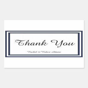 Doppel-Navy-Trimm-Sticker Rechteckiger Aufkleber