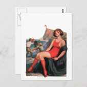 Doppel oder Beenden Postkarte (Vorne/Hinten)