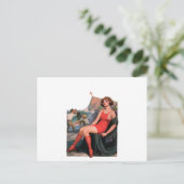 Doppel oder Beenden Postkarte (Stehend Vorderseite)