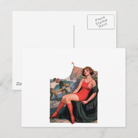 Doppel oder Beenden Postkarte (Vorne/Hinten)