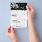 Doppel- oder Hochzeitskartentouren Flyer (Handgriff)