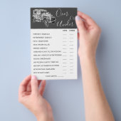 Doppel- oder Hochzeitskartentouren Flyer (Handgriff)