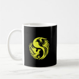 Doppel-Phoenix-Symbol • Spirituelle Wiedergeburt I Kaffeetasse