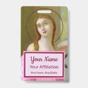 Doppel Pink St. Agatha (M 003) Abzeichen 4 Ausweis