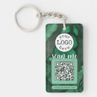 Doppel-QR-Code für grüne Malachite-Steine für Unte
