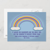 Doppel-Regenbogen-Bedeutung Postkarte (Vorne/Hinten)