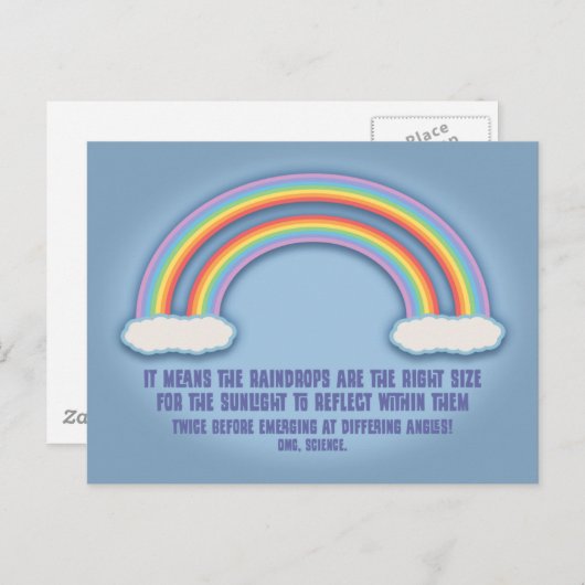 Doppel-Regenbogen-Bedeutung Postkarte (Vorne/Hinten)