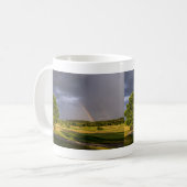Doppel-Regenbogen durch Regen Kaffeepause Tasse (Vorderseite Links)
