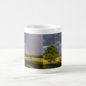 Doppel-Regenbogen durch Regen Kaffeepause Tasse (Mittel)