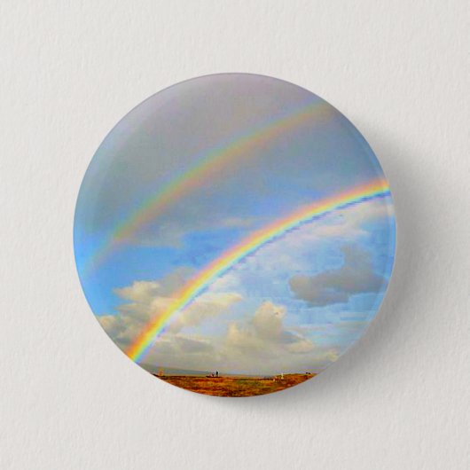 Doppel Regenbogen, Gott versprechen, Glück, Patric Button (Vorderseite)