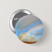 Doppel Regenbogen, Gott versprechen, Glück, Patric Button (Vorne & Hinten)