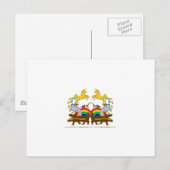 Doppel Regenbogen Honey Badger Turtle Manatee.. Postkarte (Vorne/Hinten)