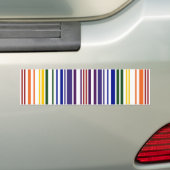 Doppel-Regenbogen-Strichcode Autoaufkleber (Auf Auto)