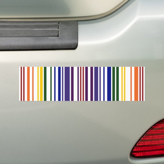 Doppel-Regenbogen-Strichcode Autoaufkleber (Auf Auto)