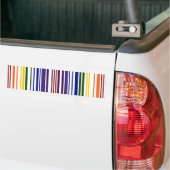 Doppel-Regenbogen-Strichcode Autoaufkleber (Auf Lkw)