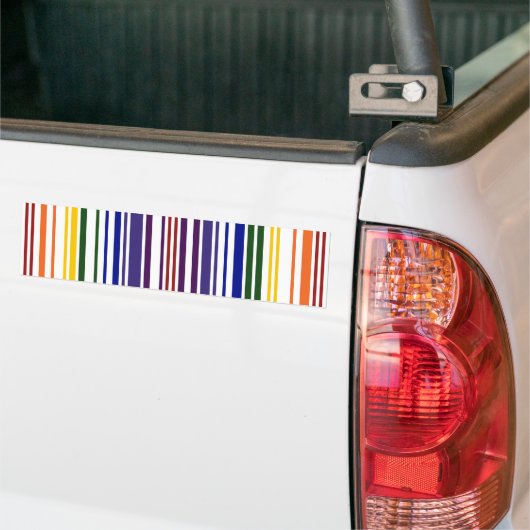Doppel-Regenbogen-Strichcode Autoaufkleber (Auf Lkw)