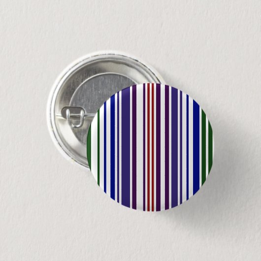 Doppel-Regenbogen-Strichcode Button (Vorne & Hinten)