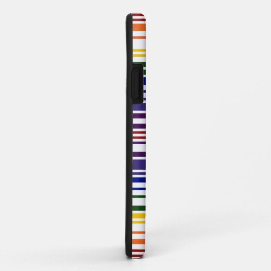Doppel-Regenbogen-Strichcode Case-Mate iPhone Hülle (Hinten/Rechts)