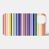 Doppel-Regenbogen-Strichcode Case-Mate iPhone Hülle (Rückseite (Horizontal))