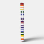 Doppel-Regenbogen-Strichcode Case-Mate iPhone Hülle (Rückseite / Links)