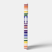 Doppel-Regenbogen-Strichcode Case-Mate iPhone Hülle (Rückseite / Rechts)