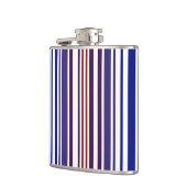 Doppel-Regenbogen-Strichcode Flachmann (Links)